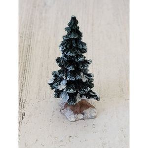Lemax Mini snow pine tree Xmas Village accessory